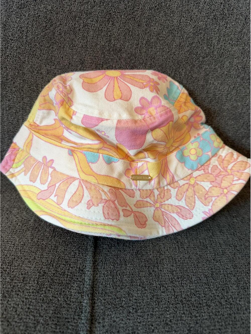 Vintage-inspired pastel floral bucket hat by  Beach Bunny Swimwear￼ 🌸☀️